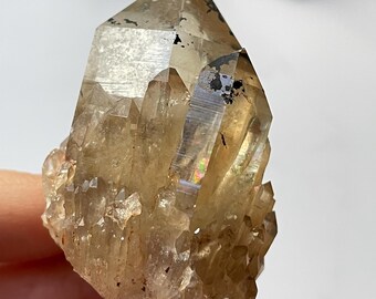 Large Kundalini Citrine from DR Congo - #1 & #2 Rainbow Citrine, Congo Citrine, untreated, high vibration, crystal grid
