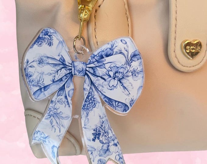 Textured Cute Bow Mini Chain Handbag