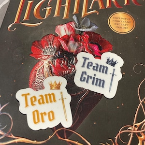 Lightlark Team Oro & Team Grim Inspired Stickers