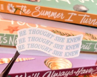 The Summer I Turned Pretty Inspired Quote Sticker