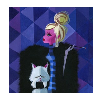 Woman and Cat