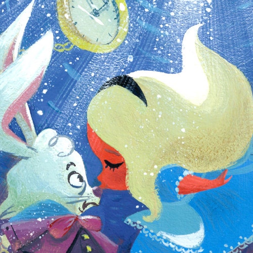 Curious Oysters Alice in Wonderland Little Oysters Print Etsy