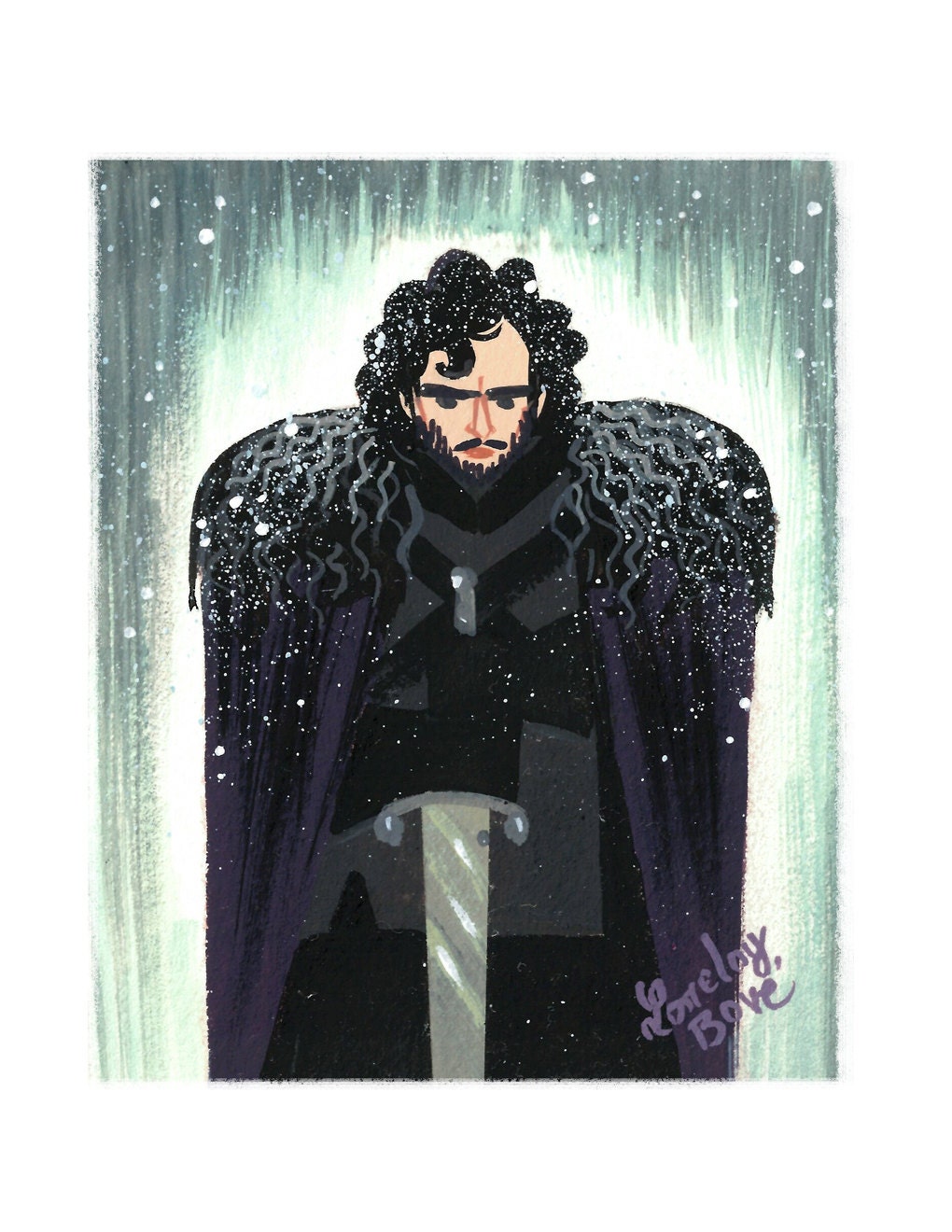 Jon Snow Print Etsy
