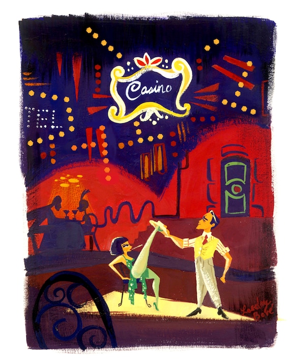 Singing in the Rain Melody Scene - Print - Etsy