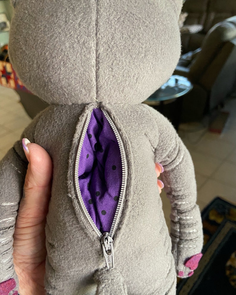 Addon Zipper Pocket for Customized Stuffed Animals Etsy