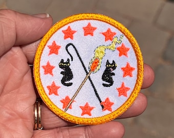Burner De/Merit Badge CAT HERDER, Iron-On