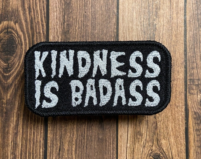 Handmade Kindness Is Badass Iron-On Patch