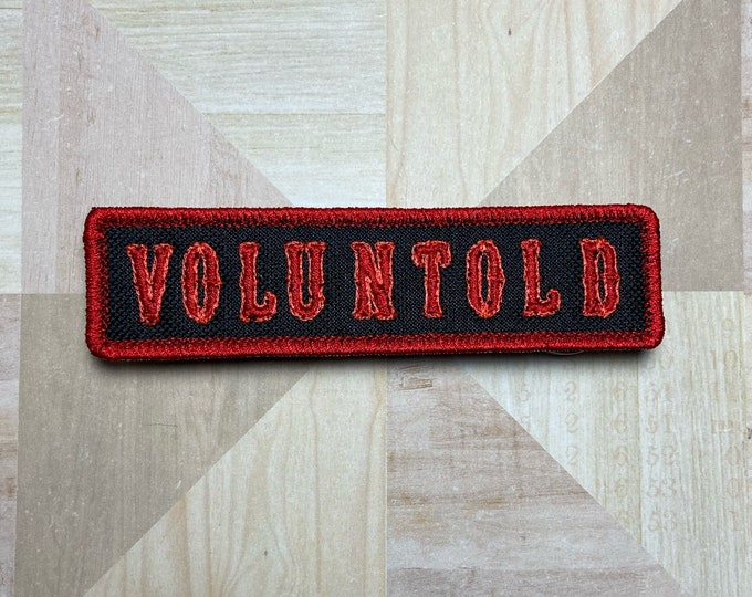 VOLUNTOLD Iron-On Patch, Circus