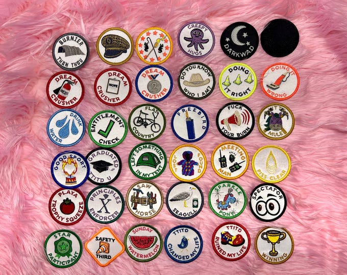 Burner De/Merit Badges Full Set