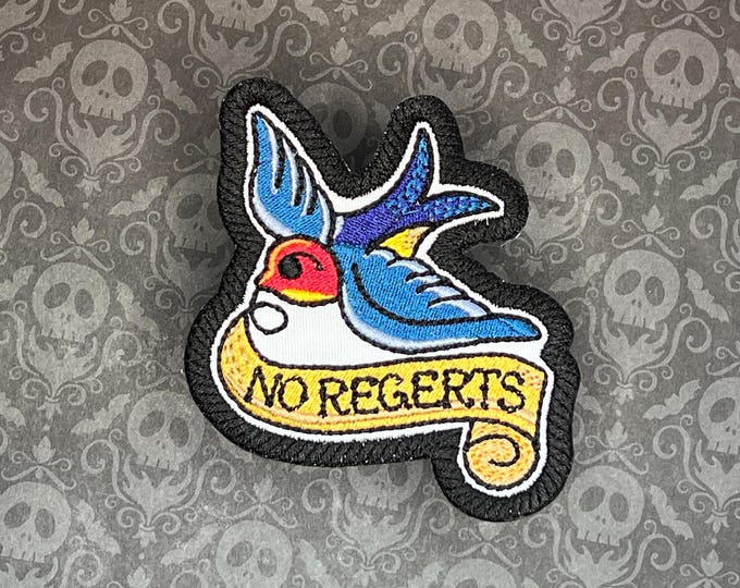 NO REGERTS Iron On Patch