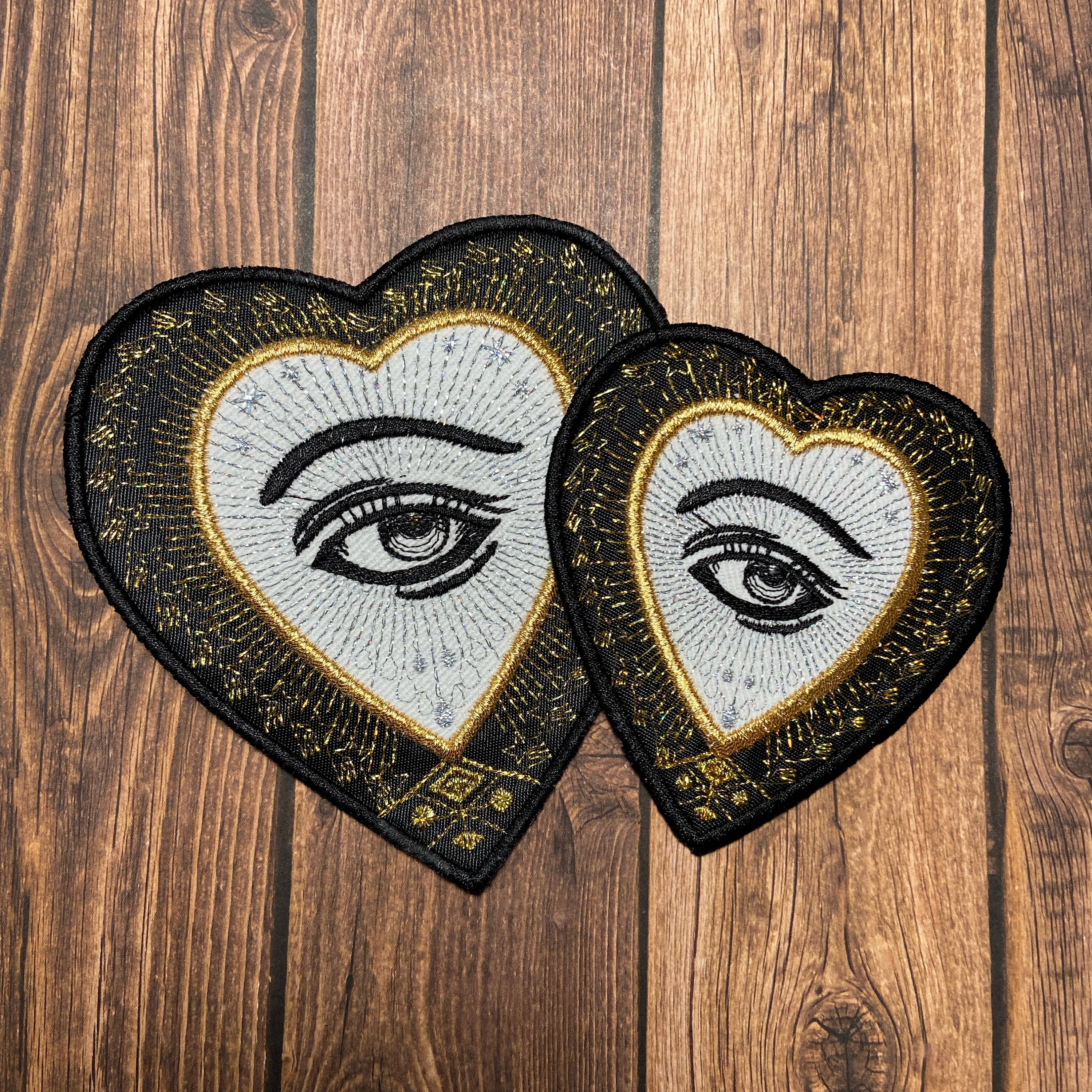 HHO Big Jumbo Evil Eye Patch All Seeing Eye Patch Logo Jacket T-shirt Sew  Iron on Patch Sew Iron on Embroidered Applique Collection Clothing Costume