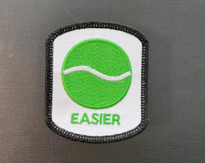 Level of Difficulty Easier Iron-On Patch