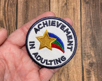 Achievement in Adulting Iron-On Patch