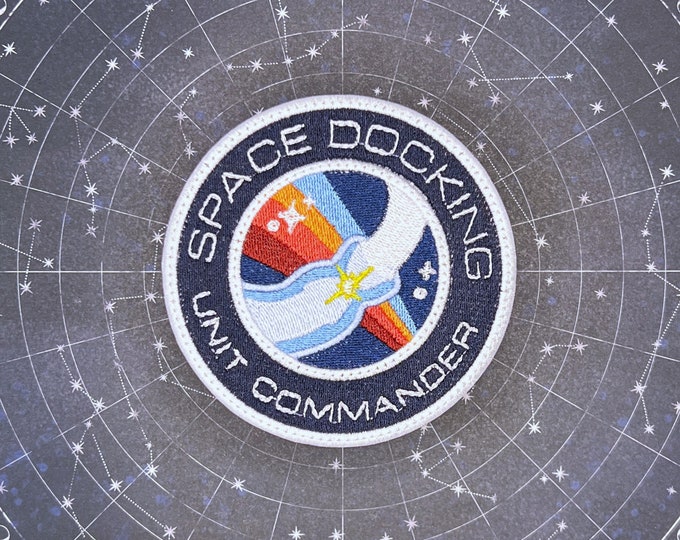 Space Docking Unit Commander Iron-On Patch