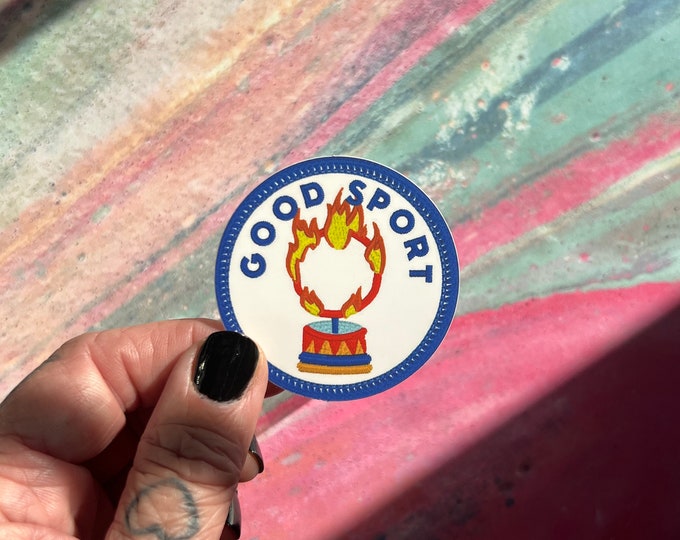 Good Sport Burner De/Merit Badge STICKER