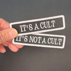 It&#39;s Not A Cult Badge Iron-On Patch