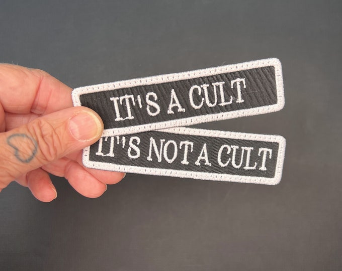 It's A Cult Badge Iron-On Patch