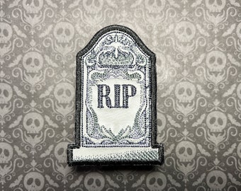 Tombstone Embroidered Vinyl Iron-On Patch