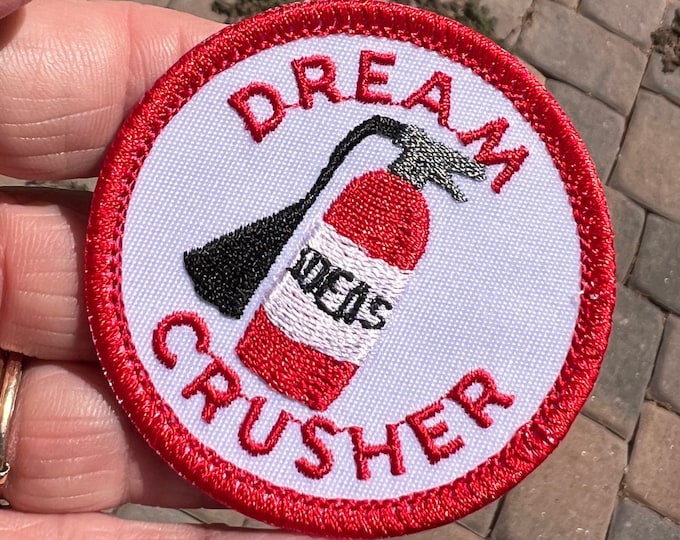 Burner De/Merit Badge DREAM CRUSHER "Ideas" Iron-On