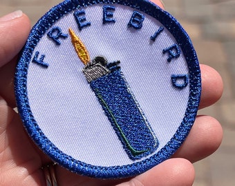 Burner De/Merit Badge FREEBIRD, Iron-On