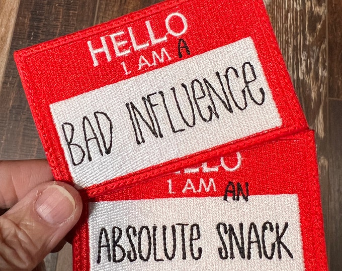 Customized "HELLO I AM"  Name Patch