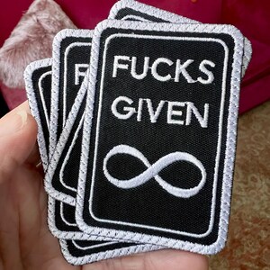 F*cks Given Infinite - Strykmärke