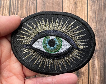 Handmade Radiating All Seeing Eye  Patch