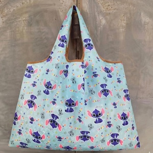 Bolsas de la compra con diseño de dibujos animados, reutilizables y plegables. ¡Deja de usar plástico!