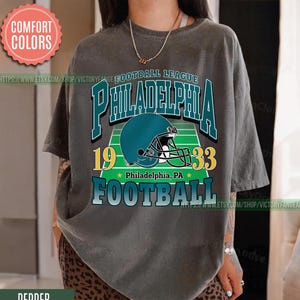 Philadelphia Football Vintage Style Comfort Colors T-Shirt, Philadelphia Football T-shirt, Football shirt, Philadelphia Retro T-shirt FEG4