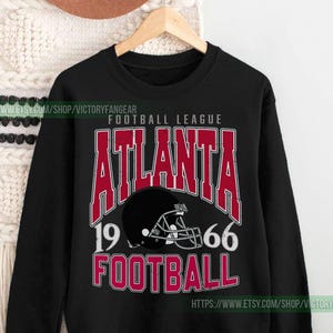 Atlanta Football Vintage Sweatshirt T-Shirt, Retro Falcon Crewneck, Oversized Falcons Football Sweatshirt, Atlanta Football Fan Gift FDR17