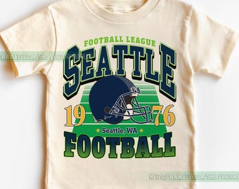 Seattle Football Vintage Toddler T-Shirt,Seattle Seahawk Football Kids Toddler, Seahawk Fan Gift, Retro Seattle Football FEG7
