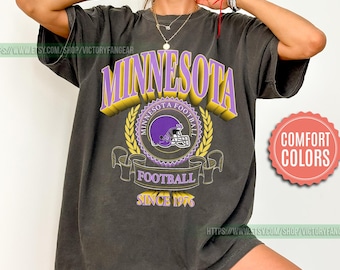 Minnesota Football Vintage Style Comfort Colors Shirt, intage Comfort Colors Vikes Shirt,Vintage Minnesota Crewneck,Minnesota Fan Gift FTY19