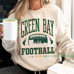 Green Bay Football Vintage Sweatshirt T-Shirt, Retro Green Bay Packer Game Day Crewneck, Packers Sweatshirt, Packers Fans Gift FCY5