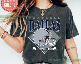 Dallas Football Vintage Style Comfort Colors T-Shirt,Dallas Football Shirt,Cowboy T-Shirt,Dallas Shirt,Football Shirt,Dallas Fans FGD1