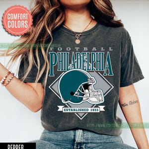 Philadelphia Football Vintage Style Comfort Colors T-Shirt,Philadelphia Football Tshirt,Football Tshirt, Philadelphia Retro Crewneck FGD4