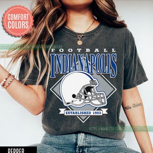 Indianapolis Football Vintage Style Comfort Colors T-Shirt,Indianapolis Football Shirt, Retro Indianapolis Football Fan Gift FGD24
