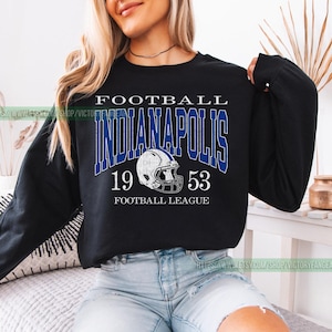 Indianapolis Football Vintage Sweatshirt T-Shirt, Indianapolis Colt Football Shirt, Retro Indianapolis Football Sweater, Colt Fan Gift FTR24