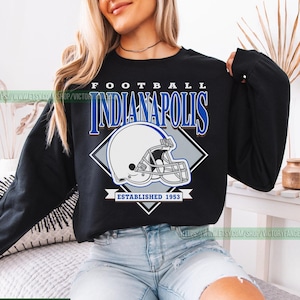 Indianapolis Football Vintage Sweatshirt T-Shirt, Indianapolis Colt Football Shirt, Retro Indianapolis Football Sweater, Colt Fan Gift FGD24