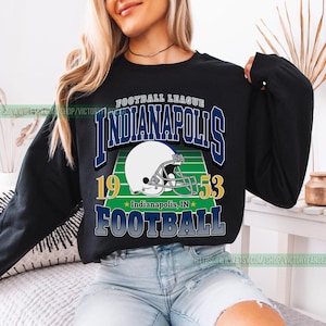 Indianapolis Football Vintage Sweatshirt T-Shirt, Indianapolis Colt Football Shirt, Retro Indianapolis Football Sweater, Colt Fan Gift FEG24