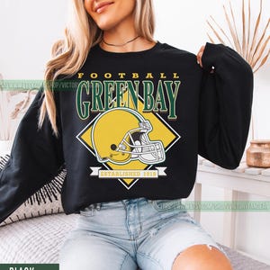 Green Bay Football Vintage Sweatshirt T-Shirt, Retro Green Bay Packer Game Day Crewneck, Packers Sweatshirt, Packers Fans Gift FGD5