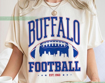 Vintage Style Comfort Colors T-Shirt, Buffalo Bill T-Shirt, Bill T-Shirt, Bills Football Tee, Buffalo New York, Buffalo Bill Fan Gift FCY15