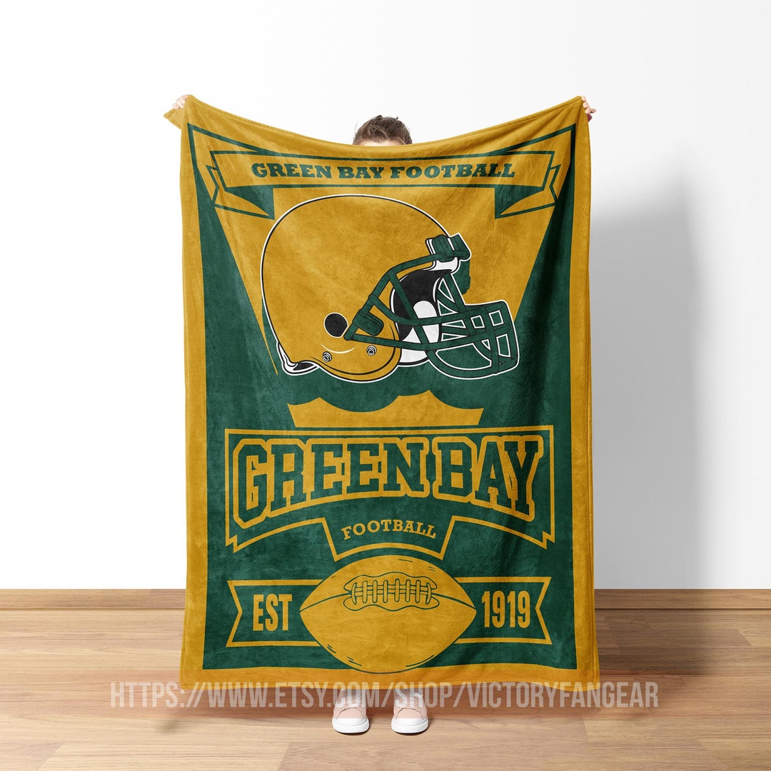 Green Bay Packers NFL Team Classic Logo Blanket 60x70 main image 1