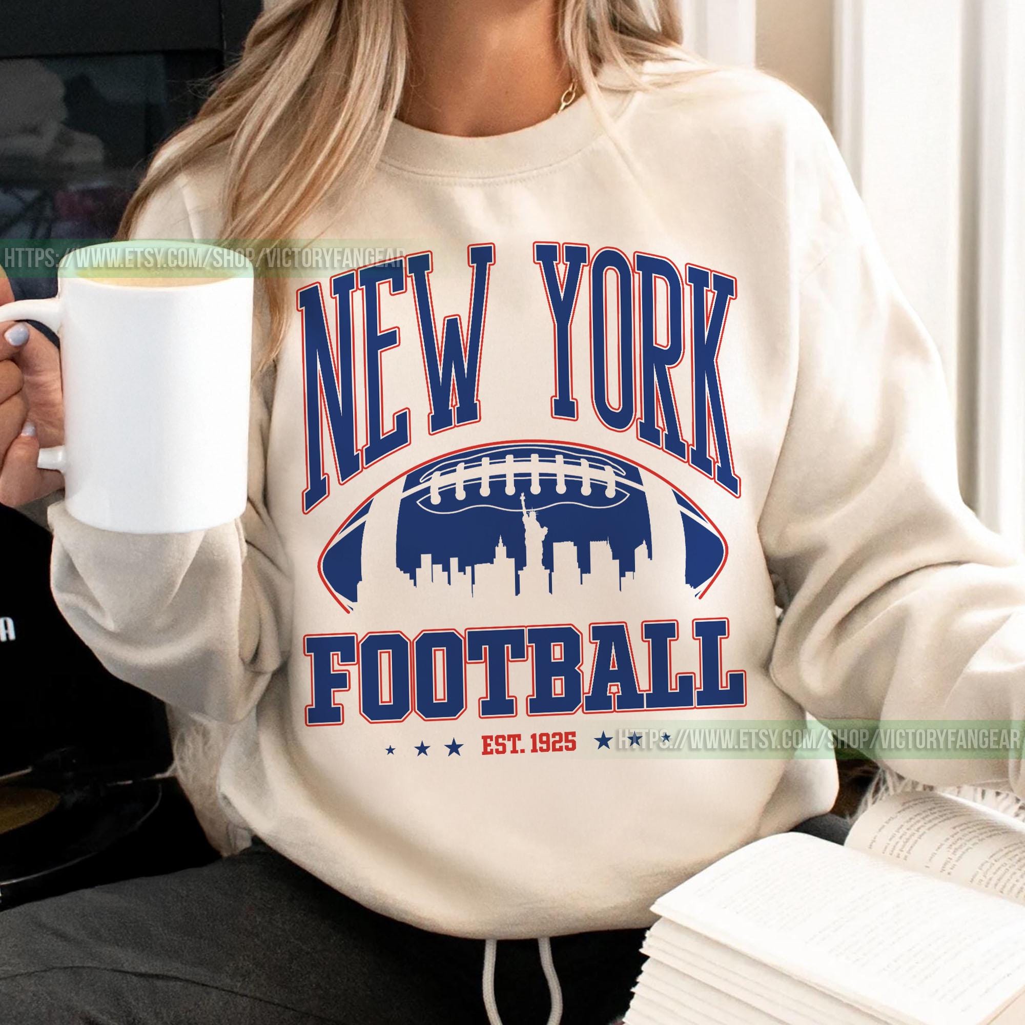 New York Giant Vintage Sweatshirt T-shirt, New York Football