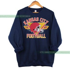 Kansas City Football Vintage Sweatshirt T-Shirt, Kansas City Football Crewneck, Kansas City Football Sweatshirt, Kansas City Fan Gifts FAH8 Bild 5