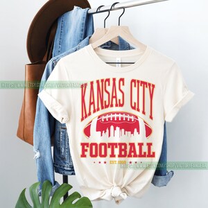Kansas City Football Vintage Sweatshirt T-Shirt, Kansas City Football Crewneck, Kansas City Football Sweatshirt, Kansas City Fan Gifts FCY8 image 6