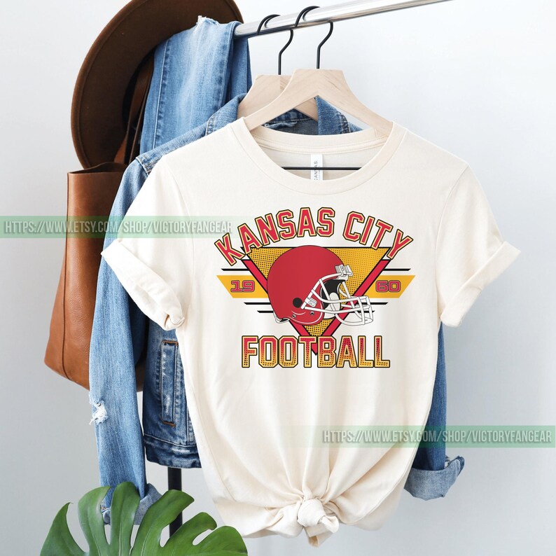 Kansas City Football Vintage Sweatshirt T-Shirt, Kansas City Football Crewneck, Kansas City Football Sweatshirt, Kansas City Fan Gifts FAH8 Bild 6