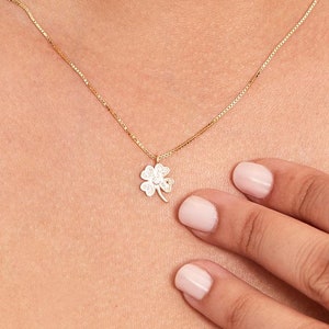 925 Sterling Silver Clover Necklaces for Women, Four Leaf Clover Necklace, Good Luck Pendant, Gifts for Her, Christmas Gift