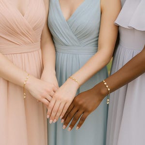 14K Gold Diamond Tennis Bracelet, Dainty Diamond Bracelet, Bracelet for Woman, Gifts for Her, Bridesmaid Gift, Wedding Gift, Bridal Gift