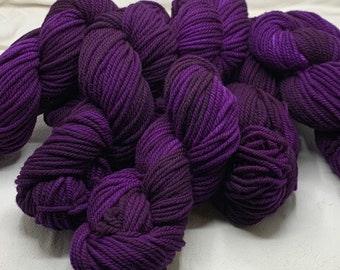 SALE merino chunky - mystery purple