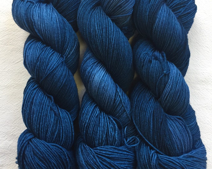 watercolors sock yarn - vintage blue